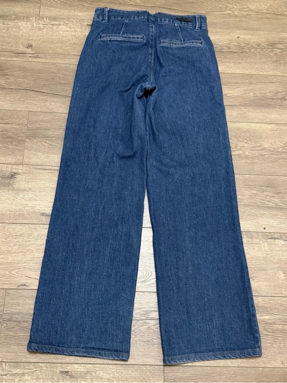 PAIGE Women's Wide Leg High Rise Trouser Jeans Sasha Edinburgh Dark Wash Sz 28